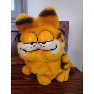VTG‎ Dakin Garfield Plush 1981 Sitting Fat Cat Stuffed Animal Toy 10"